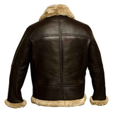 Vintage Brown Aviator Bomber Jacket for Men – RAF B3 Real Leather Flight Jacket by Zarcab