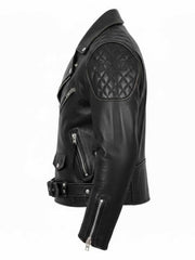 Men's Black Leather Biker Jacket | Handcrafted Lambskin Double Rider | Premium Gift For Him