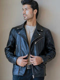 Men's Genuine Leather Biker Jacket