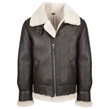 Men’s Genuine Sheepskin B3 Bomber Jacket – Regals Leather Brown