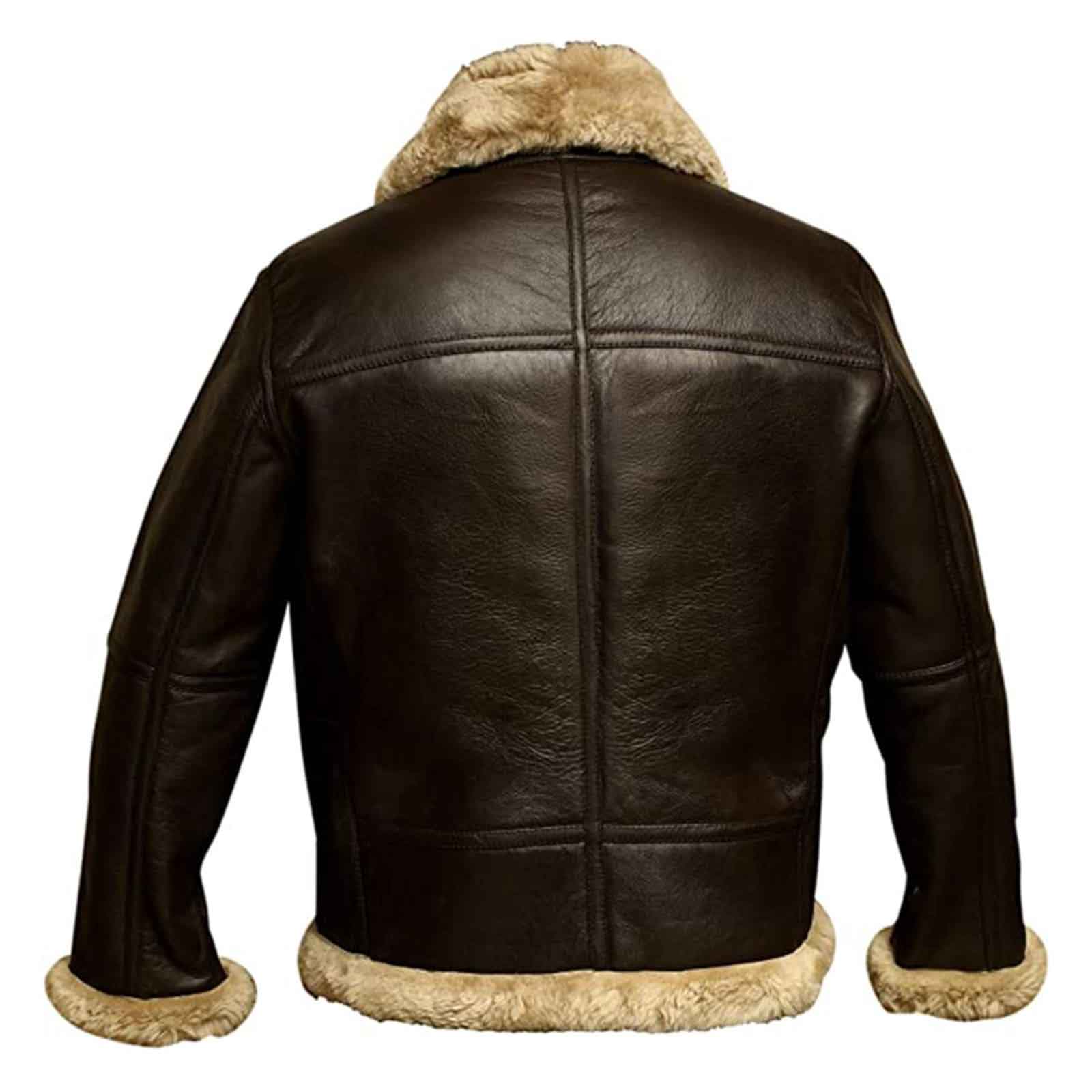 Vintage Brown Aviator Bomber Jacket for Men – RAF B3 Real Leather Flight Jacket by Zarcab