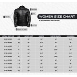Women's Studded Black Leather Biker Jacket | Vintage Punk Moto Style